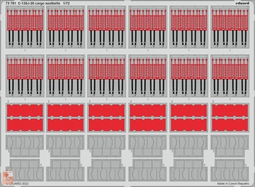 Eduard Accessories 1:72 C-130J-30 cargo seatbelts for ZVEZDA