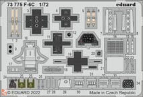 Eduard Accessories 1:72 F-6C 1/72