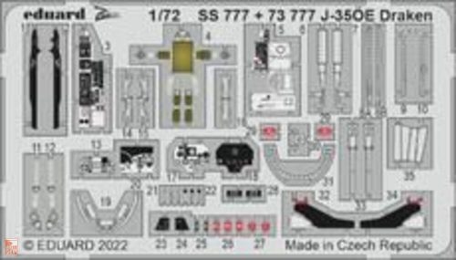 Eduard Accessories 1:72 J-35ÖE Draken