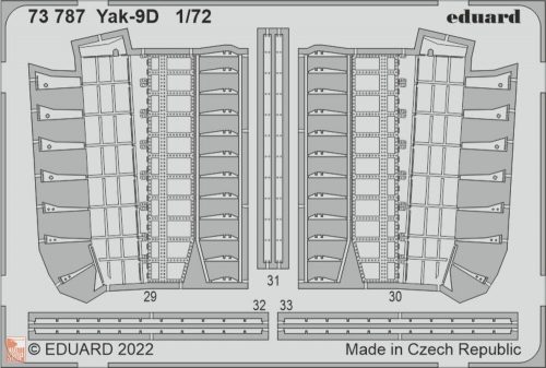 Eduard Accessories 1:72 Yak-9D for ZVEZDA