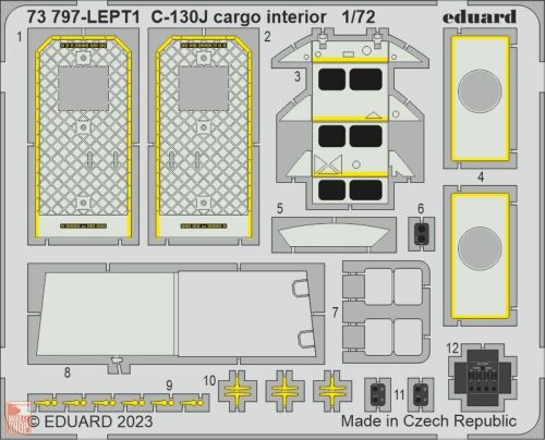 Eduard Accessories 1:72 C-130J cargo interior 1/72 ZVEZDA