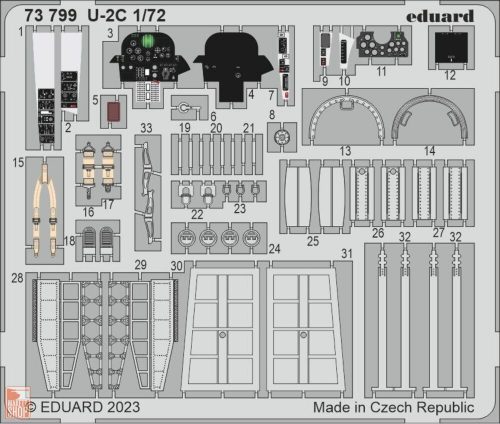 Eduard Accessories 1:72 U-2C 1/72 HOBBY BOSS