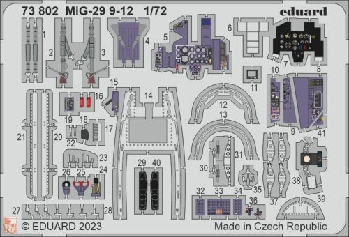 Eduard Accessories 1:72 MiG-29 9-12 1/72 GREAT WALL HOBBY