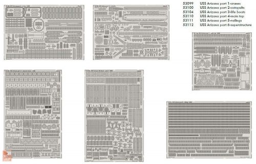 Eduard Accessories 1:200 USS ARIZONA 1/200 -Part I. for Trumpeter