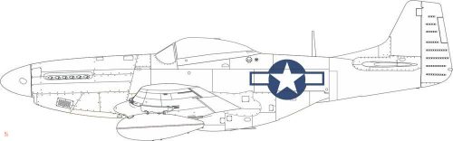 Eduard Accessories 1:72 P-51D US national insignia