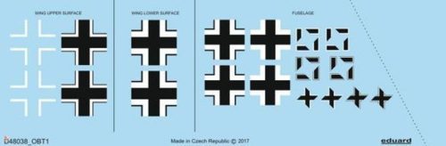 Eduard Accessories 1:48 Fw 190A-4 national insignia for Eduard