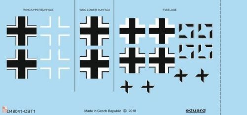 Eduard Accessories 1:48 Fw 190A-3 national insignia for Eduard