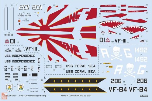 Eduard Accessories 1:48 F-4B Good Morning Da Nang for TAMIYA