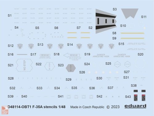 Eduard Accessories 1:48 F-35A stencils 1/48