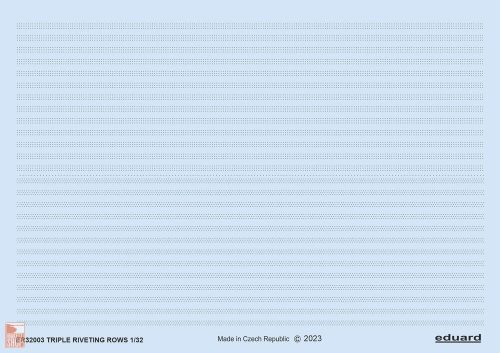 Eduard Accessories 1:32 Triple riveting rows 1/32