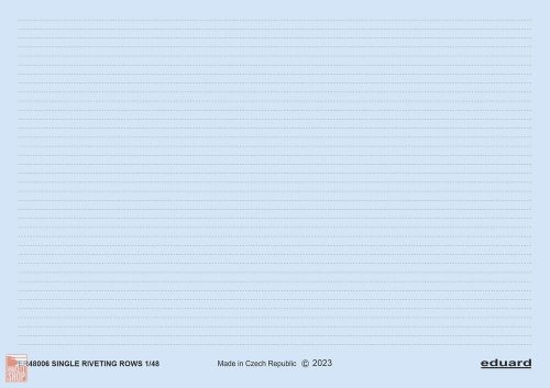Eduard Accessories 1:48 Single riveting rows 1/48