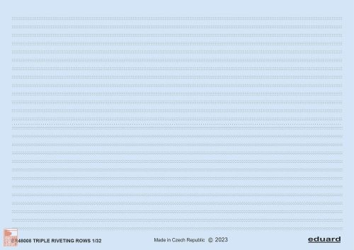 Eduard Accessories 1:48 Triple riveting rows 1/48