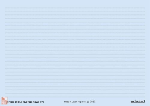 Eduard Accessories 1:72 Triple riveting rows 1/72