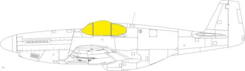 Eduard Accessories 1:48 P-51B/C Malcolm Hood canopy Tface EDUARD