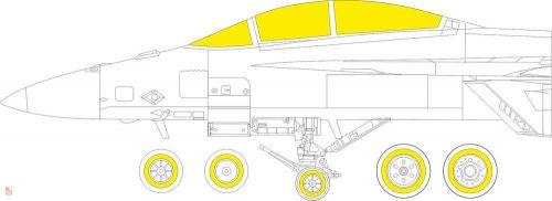 Eduard Accessories 1:48 F/A-18F for MENG