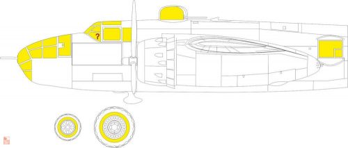 Eduard Accessories 1:48 B-25J glazed nose 1/48 HKM