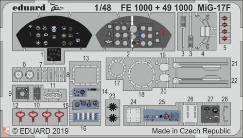 Eduard Accessories 1:48 MiG-17F for Hobby Boss