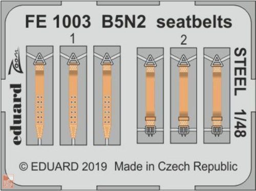 Eduard Accessories 1:48 B5N2 seatbelts STEEL for Hasegawa