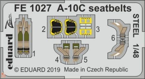 Eduard Accessories 1:48 A-10C seatbelts STEEL for Italeri