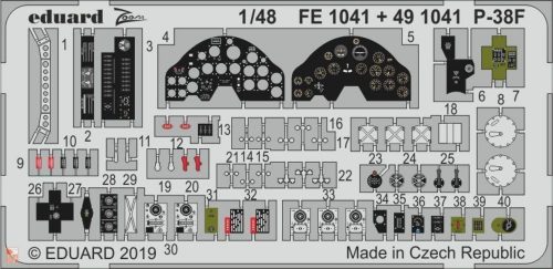 Eduard Accessories 1:48 P-38F for Tamiya