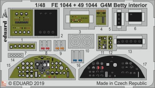 Eduard Accessories 1:48 G4M Betty interior for Tamiya