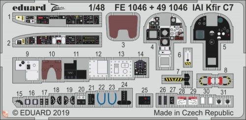 Eduard Accessories 1:48 IAI Kfir C7 for AMK