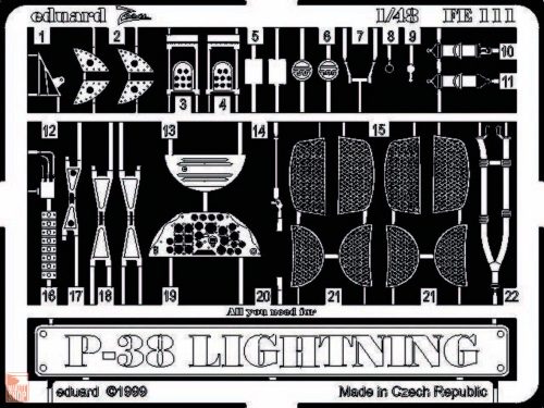 Eduard Accessories 1:48 P-38 Lightning