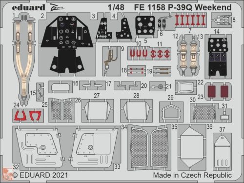 Eduard Accessories 1:48 P-39Q Weekend 1/48 for EDUARD