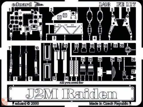 Eduard Accessories 1:48 J2M Raiden