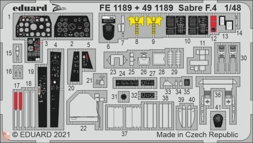 Eduard Accessories 1:48 Sabre F.4 1/48 for AIRFIX