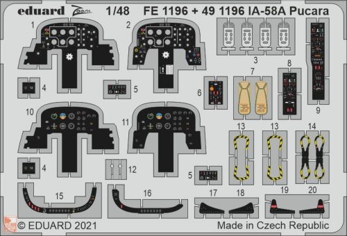 Eduard Accessories 1:48 IA-58A Pucara 1/48 for KINETIC