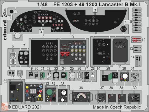 Eduard Accessories 1:48 Lancaster B Mk.I 1/48 for HKM