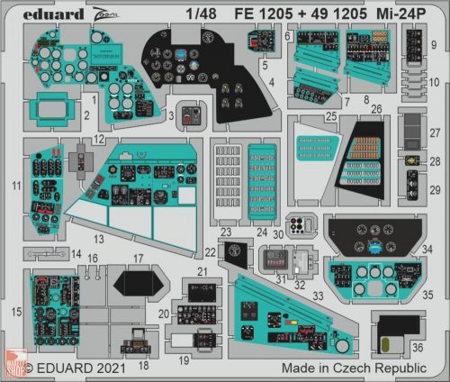 Eduard Accessories 1:48 Mi-24P 1/48 for ZVEZDA