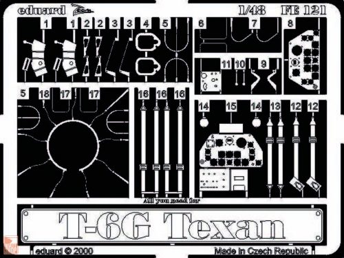 Eduard Accessories 1:48 T-6G Texan