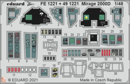 Eduard Accessories 1:48 Mirage 2000D 1/48 KINETIC