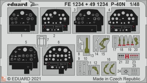 Eduard Accessories 1:48 P-40N, for ACADEMY