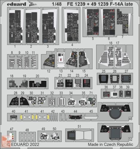 Eduard Accessories 1:48 F-14A late for TAMIYA