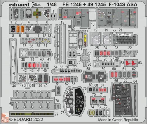 Eduard Accessories 1:48 F-104S ASA for KINETIC