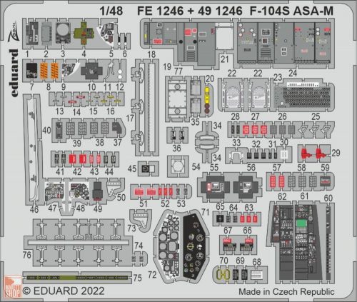 Eduard Accessories 1:48 F-104S ASA-M for KINETIC