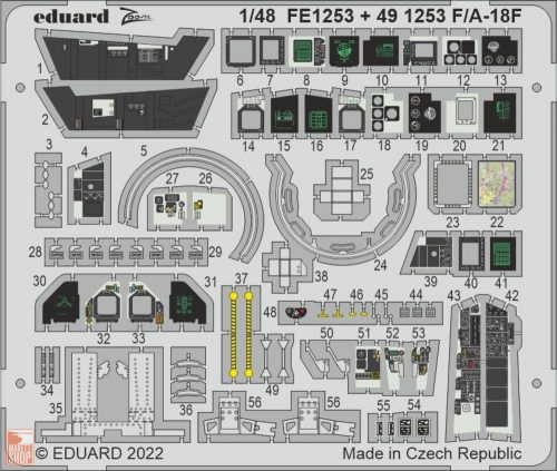 Eduard Accessories 1:48 F/A-18F for MENG