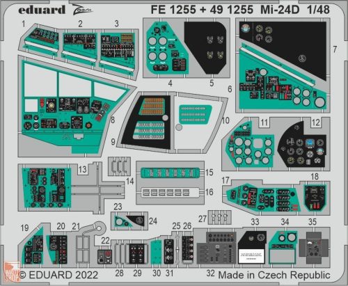 Eduard Accessories 1:48 Mi-24D for TRUMPETER