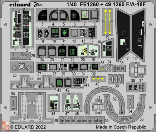 Eduard Accessories 1:48 F/A-18F for HOBBY BOSS