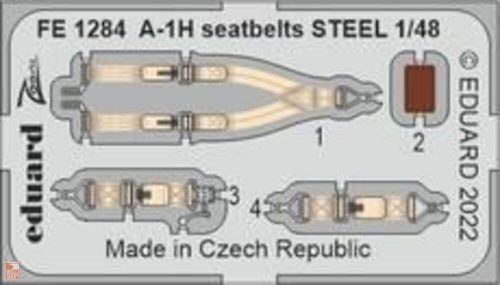 Eduard Accessories 1:48 A-1H seatbelts STEEL 1/48