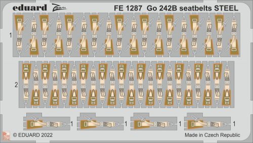 Eduard Accessories 1:48 Go 242B seatbelts STEEL 1/48