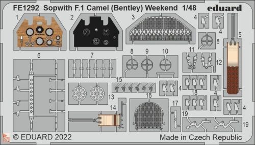 Eduard Accessories 1:48 Sopwith F.1 Camel (Bentley) Weekend