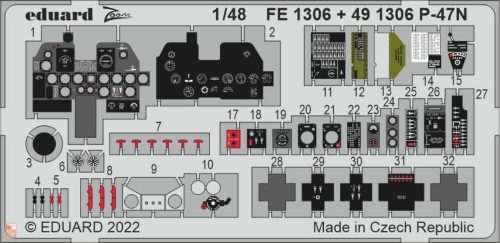Eduard Accessories 1:48 P-47N for ACADEMY