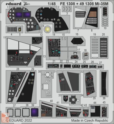 Eduard Accessories 1:48 Mi-35M for ZVEZDA