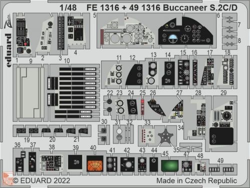 Eduard Accessories 1:48 Buccaneer S.2C/D for AIRFIX