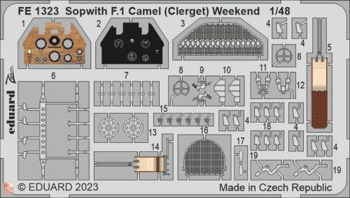 Eduard Accessories 1:48 Sopwith F.1 Camel (Clerget) Weekend for EDUARD