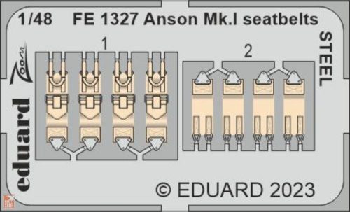 Eduard Accessories 1:48 Anson Mk.I seatbelts STEEL 1/48 for AIRFIX